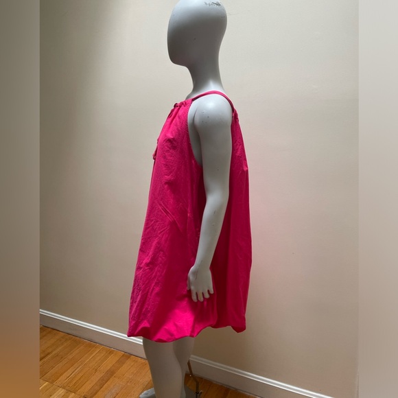 # VDR VIADELLAROSE Olympia poplin sleeveless bubble dress with tassel tie. Sz S - Picture 3 of 9